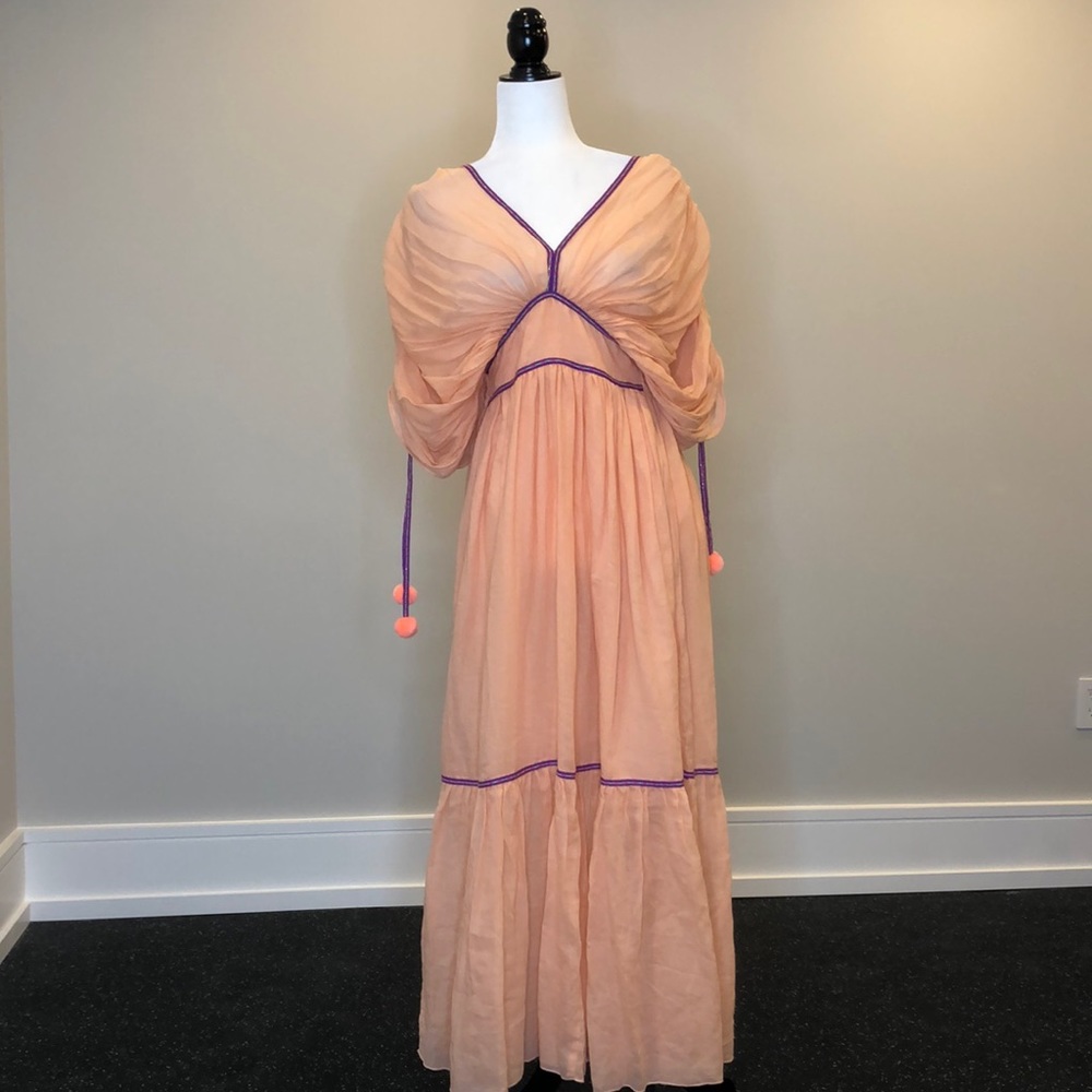 FINAL SALE! Peach Pitusa Maxi Beach Coverup